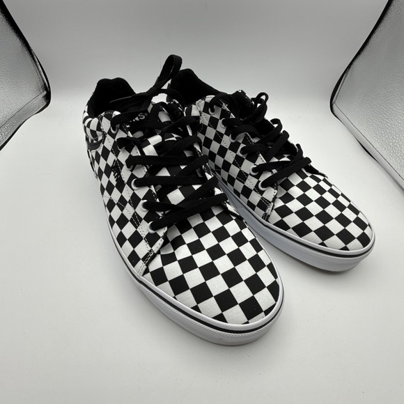 Vans Seldan Checkerboard Mens Shoes Size 13 Open Box Black White - Picture 2 of 11
